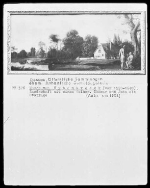 Landschaft, Staffage Thamar und Juda