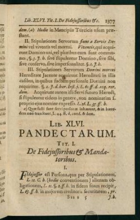 1377-1424, Lib. XLVI. Pandectarum