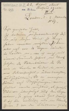 Brief an Friedrich Wilhelm Jähns : 03.11.1867
