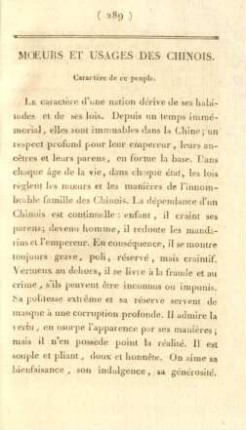 Moeurs et usages des Chinois