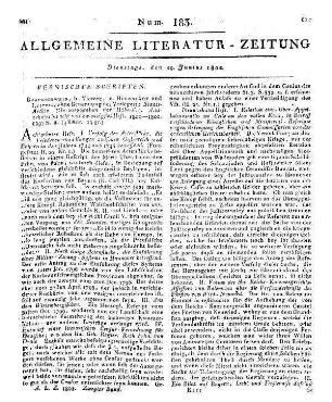 1802: Allgemeine Literatur-Zeitung