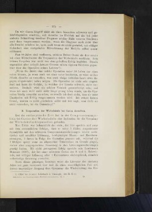 B. Trepanation der Wirbelsäule bei Caries derselben.