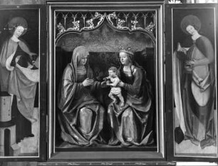 Annenaltar : Annenaltar. Holz, bemalt, geschnitzt, gefaßt (1515). Lienz, Pfarrkirche Sankt Andreas