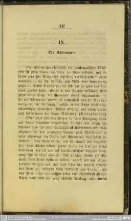 IX. Die Störungen