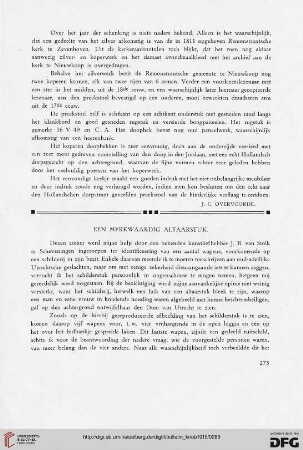 2.Ser. 8.1915: Een merkwaardig altaarstuk