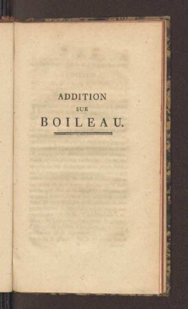 Addition Dur Boileau