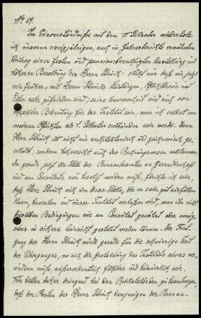 Bericht des ersten Sekretars an das General-Sekretariat