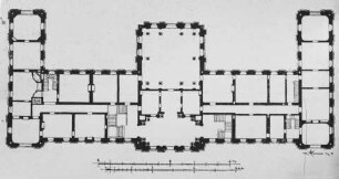 Ludwigslust, Grundriss des Untergeschosses