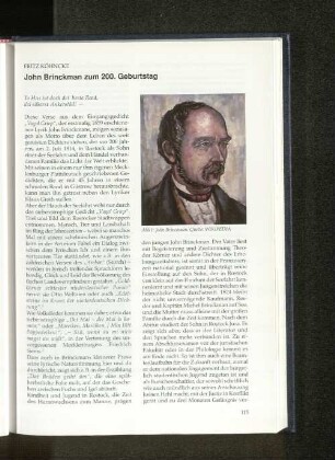 John Brinckmann zum 200. Geburtstag