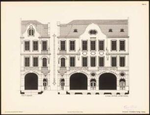 Fassadenentwürfe für Lübeck Das Ergebnis d. Wettbewerbes, ausgeschrieben d. d. Verein von Kunstfreunden zu Lübeck, bearb. v. Richard Landé, Leipzig 1901: Ansichten