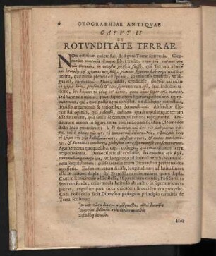 Caput II. De Rotunditate Terrae