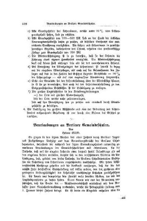 Beurlaubungen an Berliner Gemeindeschulen