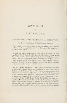 Appendix III. Botanical