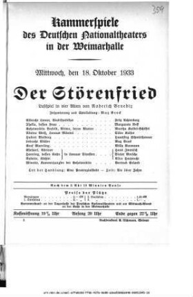 Der Störenfried