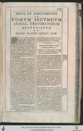 Notae et additementa ad tomum secundum.