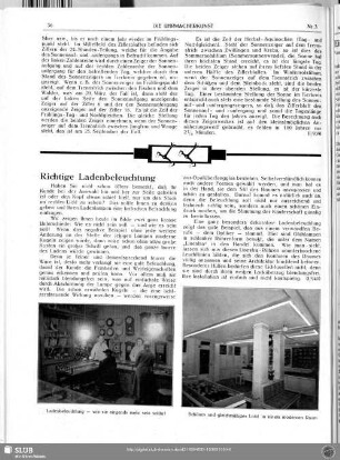 Richtige Ladenbeleuchtung