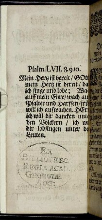 Psalm. LVII. 8.9.10.