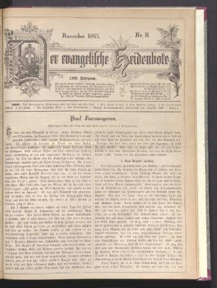 November 1885. Nr. 11