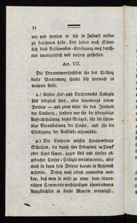 34-41 Artikel VII.