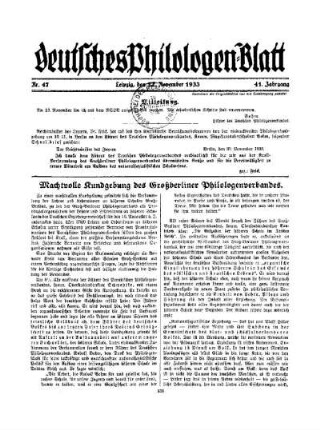 Machtvolle Kundgebung des Großberliner Philologenverbandes