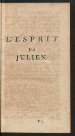 L`Esprit De Julien.