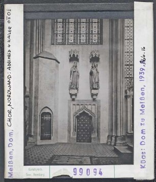 Meißen, Dom: Ostchor, Nordwand, Adelheid und Kaiser Otto I.