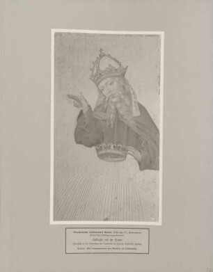 Giebelbild "Gottvater mit der Krone" der Seitenaltäre der Gruftkirche des Klosters Lichtenthal