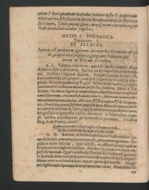 Sectio I. Dogmatica.