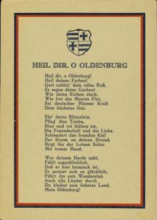 Heil dir, o Oldenburg