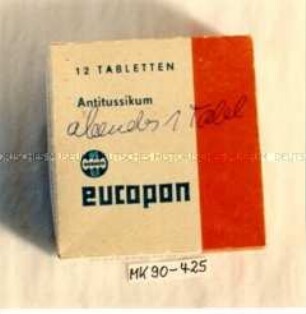 Verpackung für Tabletten "eucopon"