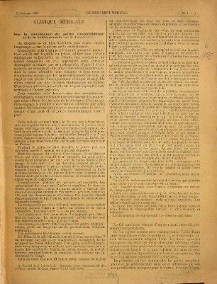 Le Mercredi médical : journal du practicien et de l'étudiant. 6. 1895