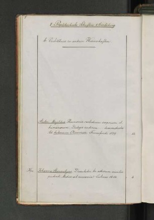 b. Verhältniss zu anderen Wissenschaften.