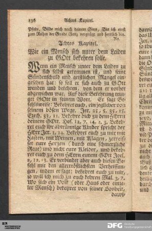Wie ein Mensch sich unter dem Leiden zu GOtt bekehren solle.