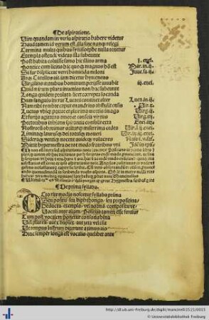 De aspiratione / De prima syllaba