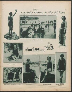 Las lindas bañistas de Mar del Plata