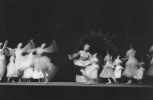 Szenenbilder aus dem Ballett " Aschenbrödel " von S. Prokofjew, Staatsoper 1952