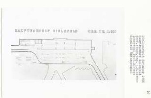 Hauptbahnhof Bielefeld (Diplomarbeit bei Kurt Dübbers): Grundriss Untergeschoss 1:200