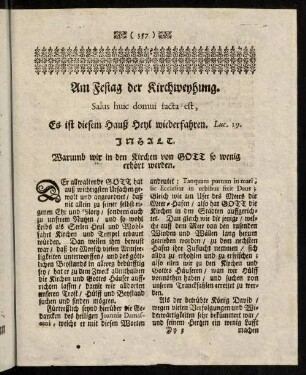 357-367, Am Festag der Kirchweyhung.