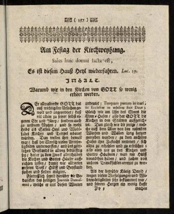 357-367, Am Festag der Kirchweyhung.