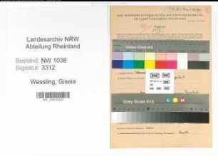 Entnazifizierung Gisela Wessling , geb. 03.06.1922 ()