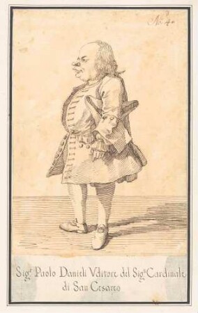 Signor Paolo Danieli, Uditore del Signor Cardinale di San Cesareo (Paolo Danieli, Auditor des Kardinals von San Cesareo, d. il Giovanni Francesco Albani)