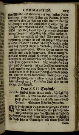Das XXII. Capitul.