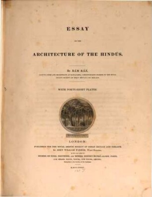 Essay on the Architecture of the Hindus : With 48 Plates