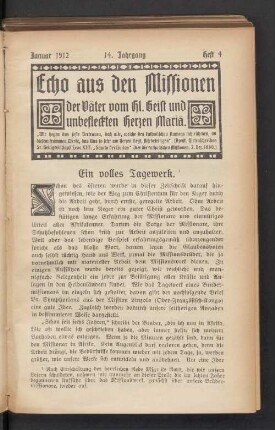 Januar 1912. Heft 4