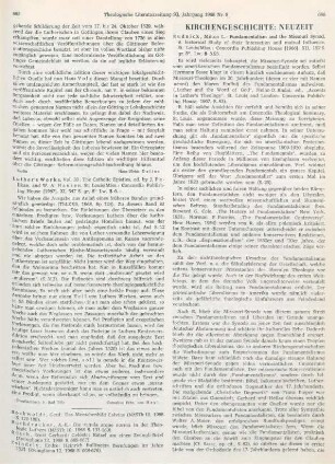 686-687 [Rezension] Rudnick, Milton L., Fundamentalism and the Missouri Synod