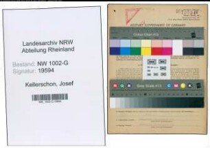 Entnazifizierung Josef Kellerschon, geb. 19.03.1907 (Gastwirt)