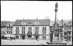 Brüx. Stadtplatz und Stadthaus
