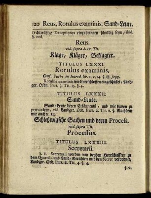 Titulus LXXXI. Rotulus examinis. - Titulus XC. Urthel, End- und Bey- Urthel.