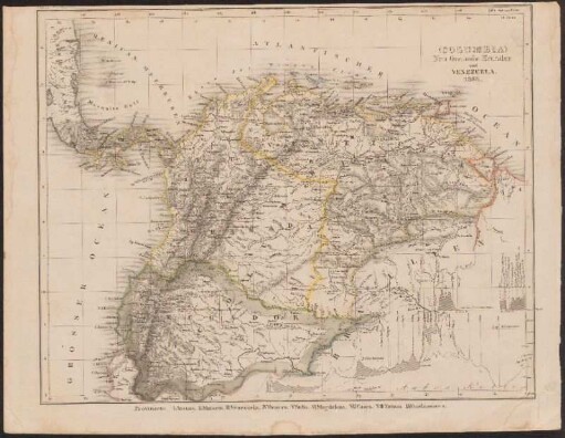 (Columbia) : Neu-Granada, Ecuador und Venezuela