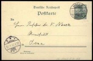 Postkarte 3. C. Roland (?) an F. Noack